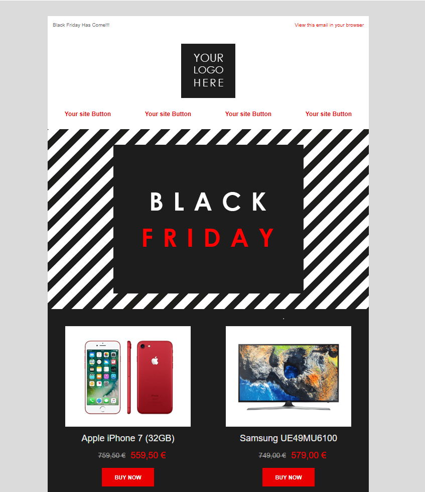 Black Friday Email Template 1