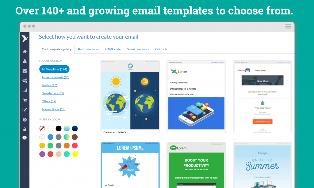 Email editor and templates