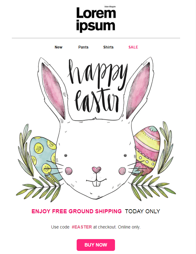 easter email template