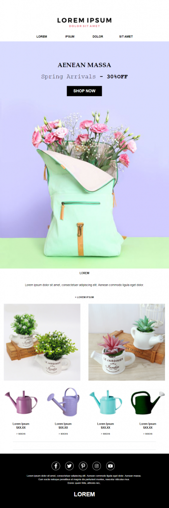 Spring Email Templates #5: Spring Arrivals
