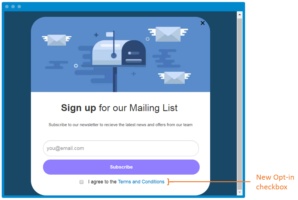 Product Update: GPDR Ready Signup Forms with Opt-In