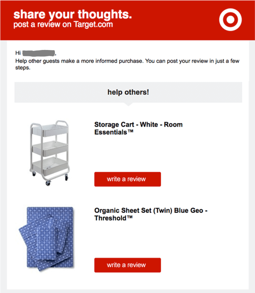 Post Purchase Review Request