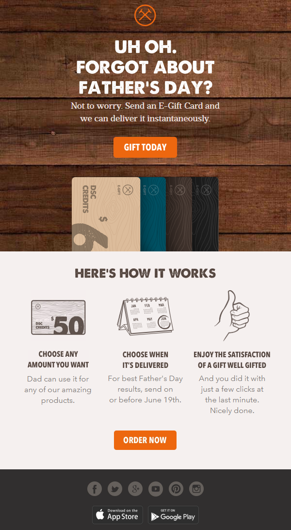 Father&rsquo;s Day Email Subject Lines &ndash; Dollar Shave Club