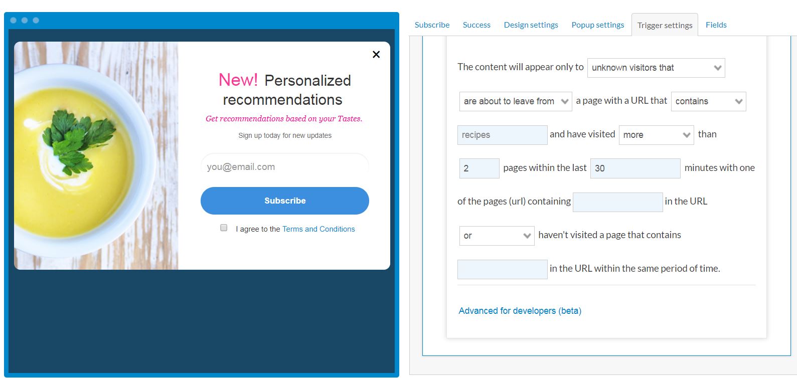Marketing automation guide: Exit Intent