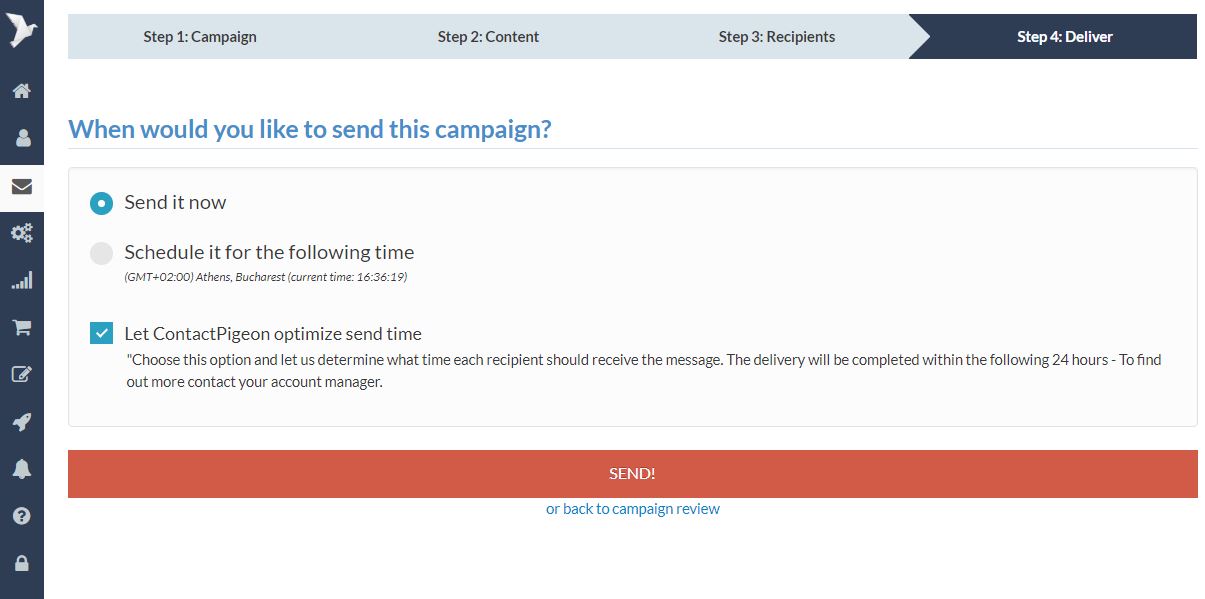Optimized delivery in email marketing