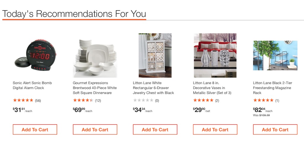 ecommerce personalization examples 