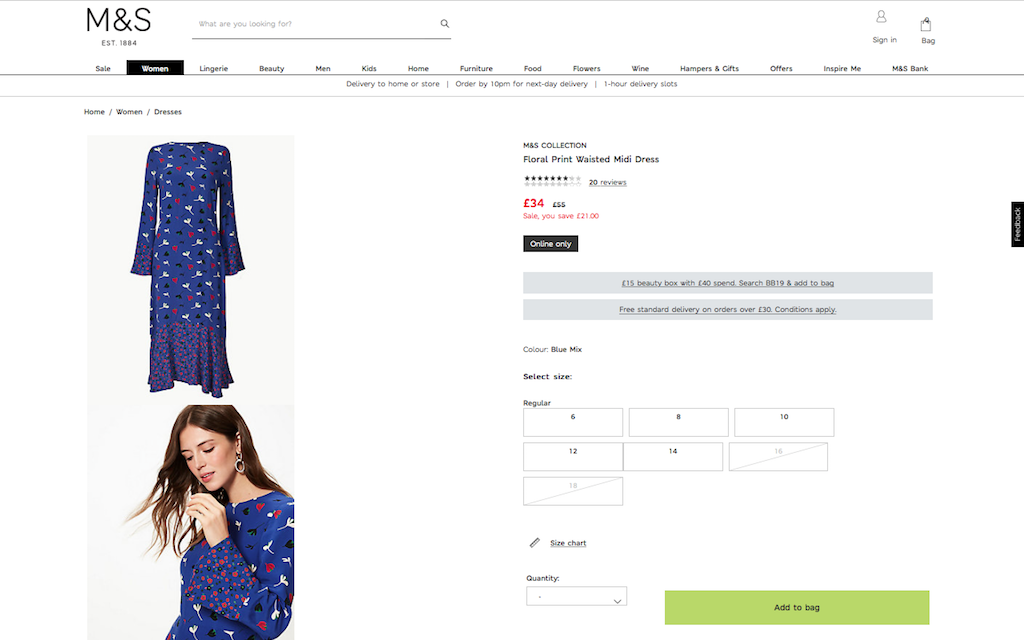 Marks and Spencer eCommerce 
