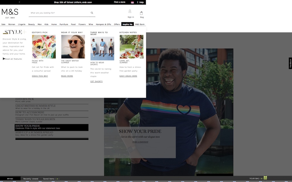 Marks and Spencer eCommerce 