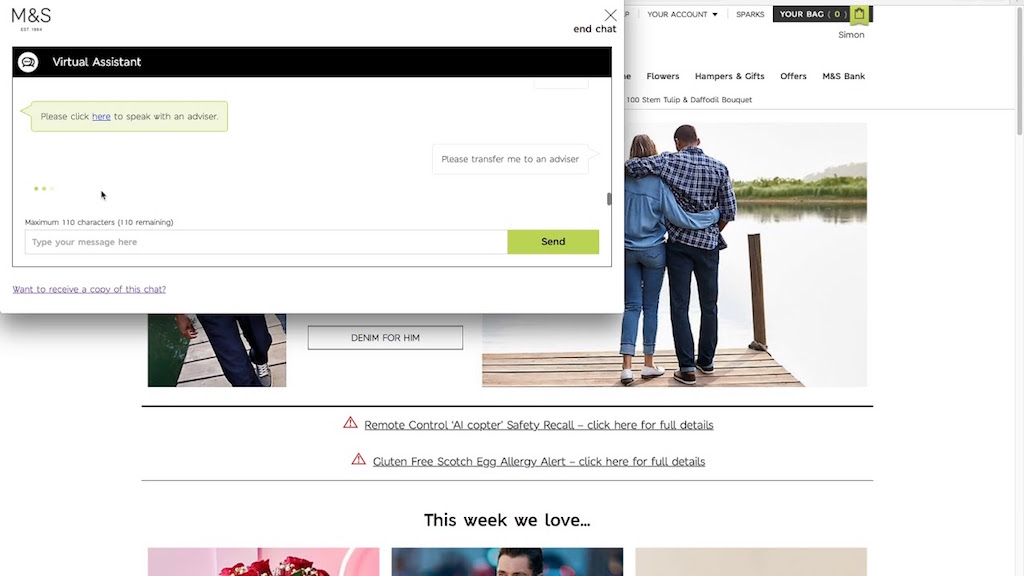 Marks and Spencer eCommerce 