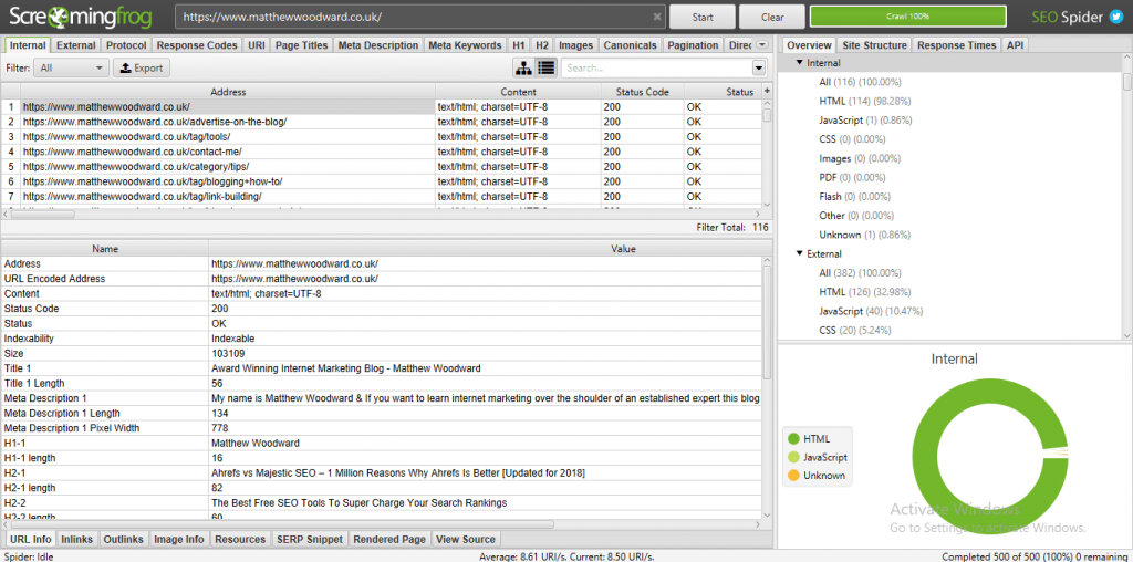 site-audit-screaming-frog-example