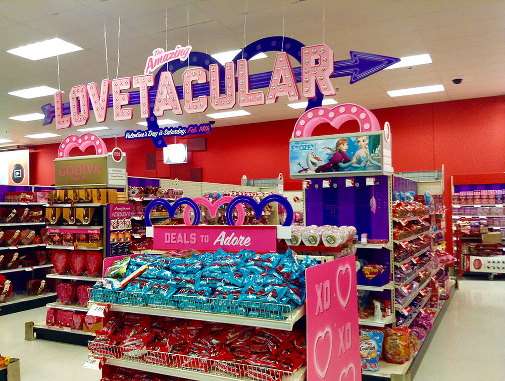 Target Valentines Day Display
