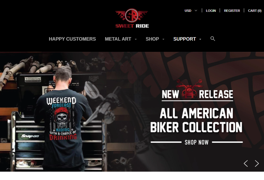 Stand-alone website, such as Sweetride