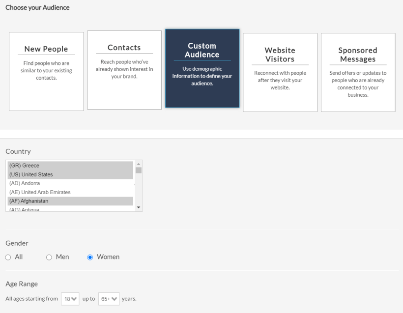Facbook Custom Audience