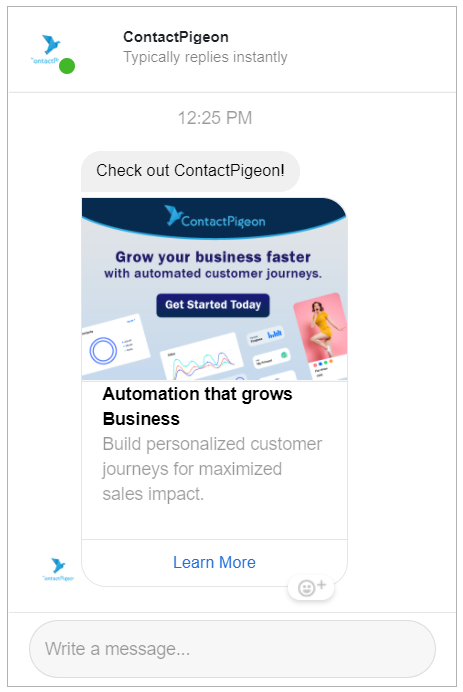 Sponsored messages in Facebook Messenger
