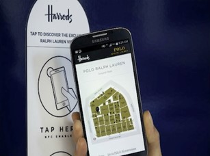Example of retail use of QR codes