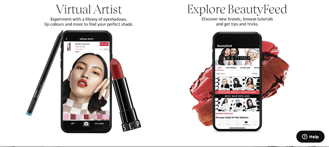 Sephora omnichannel strategy - digital tools.