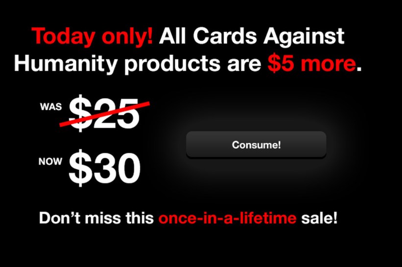 cards against humanity parody best black friday campaigns