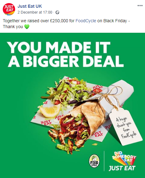 just eat best black friday campaigns
