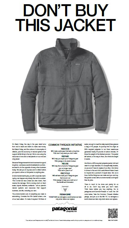 patagonia best black friday campaigns