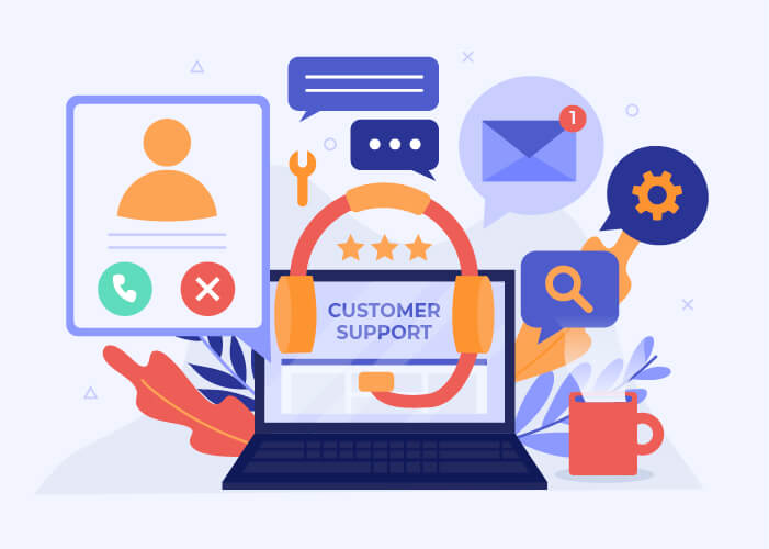 Customer support chat