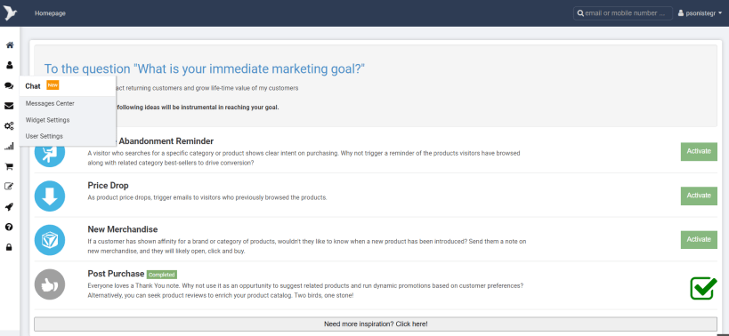 ContactPigeon homepage