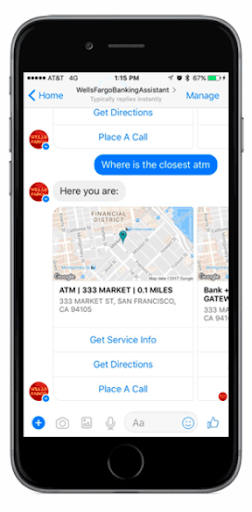 Wells Fargo chatbot