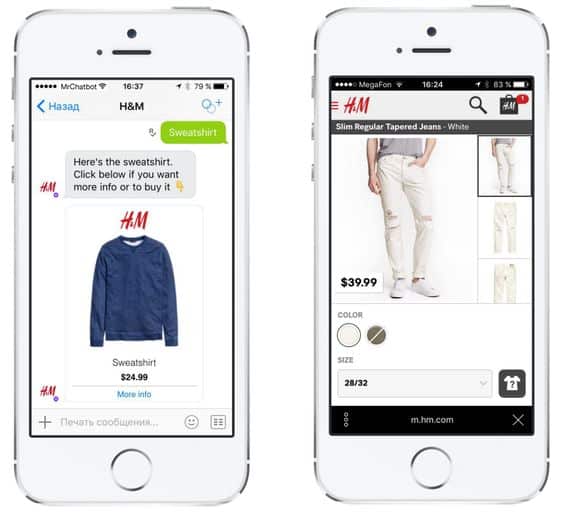 Benefits of chatbot in eCommerce: sales & converions